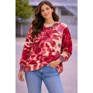 Natural Life Taylor Oversized Sweater Small/Medium Tie-Dye Cotton Boho Retro